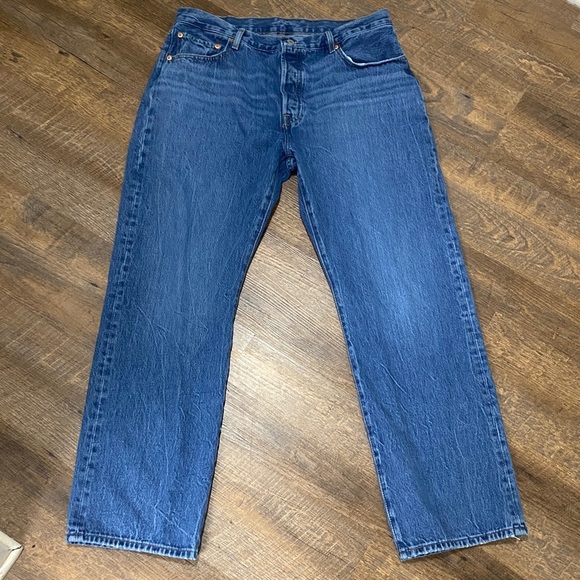 Levi’s Premium 501 90s straight leg mid rise button fly luxe denim from Revolve - Picture 5 of 13